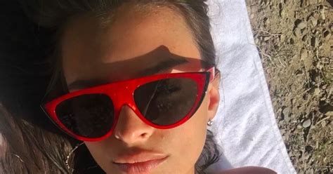Emily Ratajkowski Showcases Washboard Stomach And Lean Limbs In Series Of Red Hot Bikini Photos