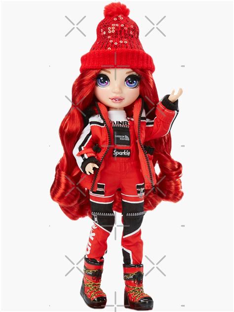 Rainbow High Winter Break Ruby Anderson Doll Sticker For Sale By