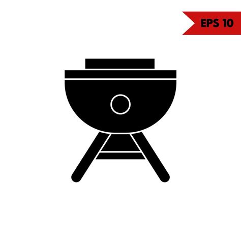 Illustration Of Grill Glyph Icon Vector Art At Vecteezy