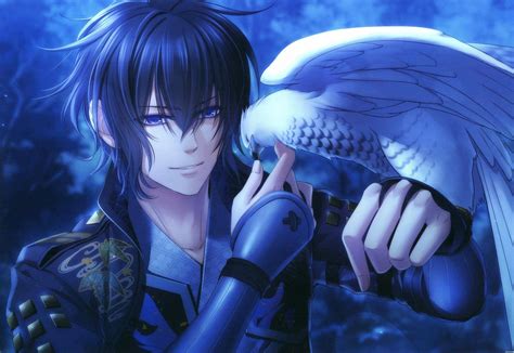 Wallpaper : birds, blue eyes, anime boys, hawks, eagle, Toki no Kizuna ...