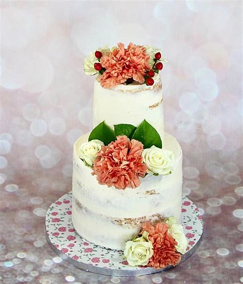 Semi Naked Cake Decorated Cake By Soods CakesDecor