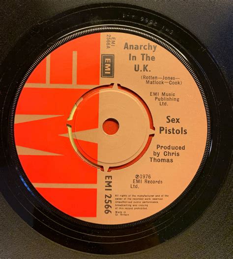 1976 PUNK Sex Pistols Anarchy In The UK Press Book Single Pleasures Of Past Times