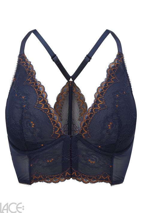 Gossard Superboost Bralette F J Cup MIDNIGHT BLUE Lace Lingerie Nl