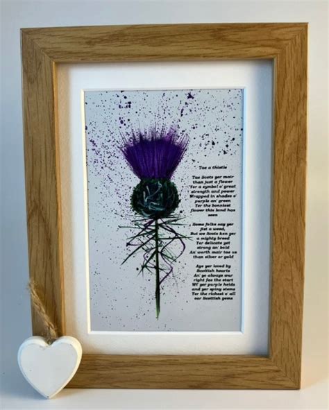 Grace On Twitter Tae A Thistle Scottish Thistle Original Art