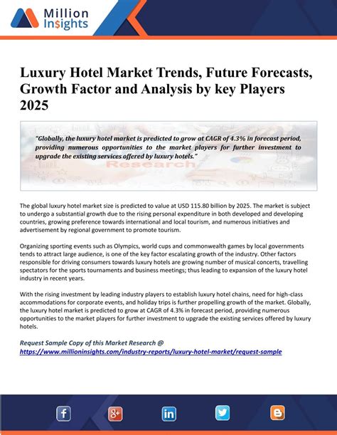 Luxury Hotel Market Size, Developments and Future Trends Report by 2025