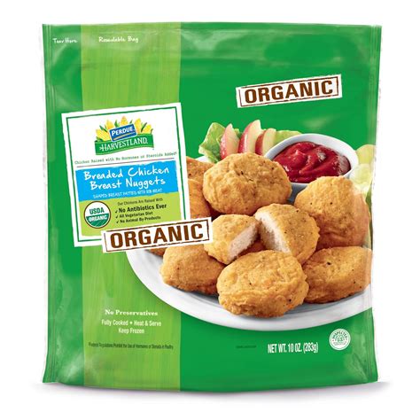 PERDUE HARVESTLAND Organic Chicken Breast Nuggets, Breaded, Fully