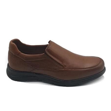 Mocasin Hombre Ancho Especial En Piel Dubai Cuero Marca Baerchi