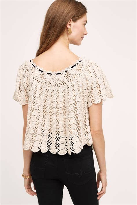 crochelinhasagulhas Blusa em crochê by Anthropologie