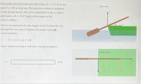 Solved Dima Pulls Directly Backward With A Force F 171 N On Chegg