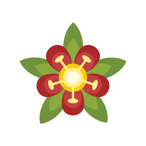 Brazil flower icon flat isolated vector 15017204 Vector Art at Vecteezy