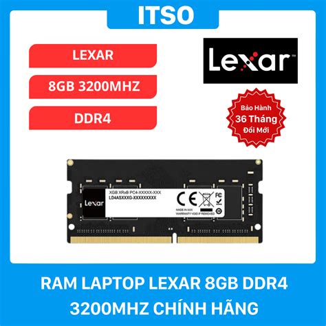 Ram Laptop 8gb Ddr4 3200mhz Lexar Ld4as008g B3200gsst Chính Hãng