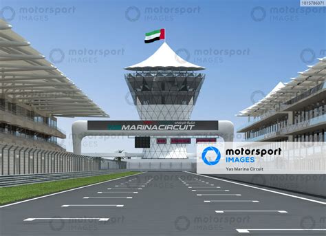 Computer Generated Image Of The Yas Marina Circuit Grid Yas Marina Circuit Computer Generated