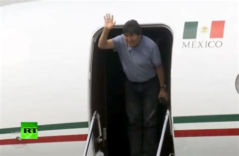 Evo Morales Aterrizó En México Como Asilado Político Video 5 Septiembre