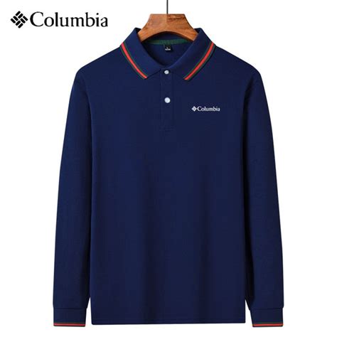 Поло Columbia, размер 50, цвет темно-синий, Полиэфирное волокно ...