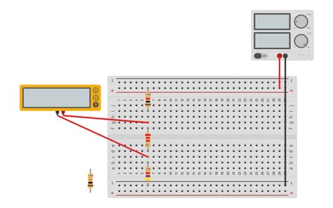 Circuit Design Measure Current Tinkercad