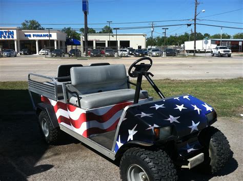 4th Of July American Flag And Patriotic Custom Golf Cart Gallery Golf