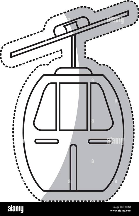 Cable Car Transport Cut Line Stock Vector Image And Art Alamy