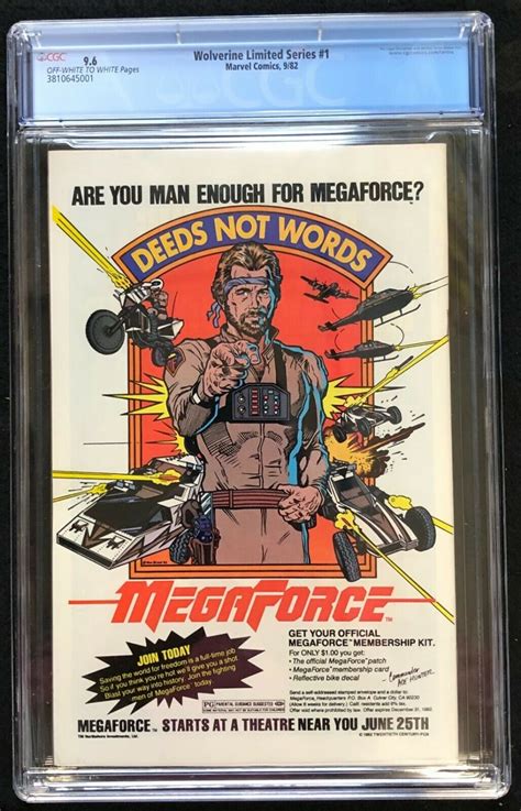 Wolverine Limited Series 1982 1 Cgc 96 Frank Miller 3810645001