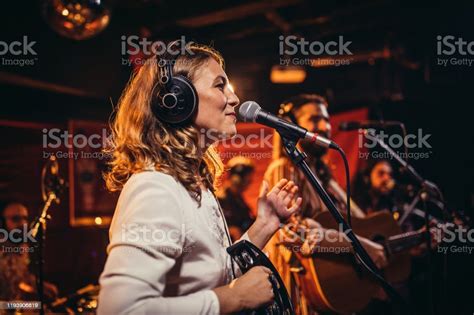band performing  stage stock photo  image  adult