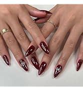 Amazon Pcs Green Press On Nails Short Almond Shanrun Nude Fake Nails Press Ons With