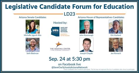 Legislative District 23 Candidate Forum for Education | Save Our Schools Arizona Network