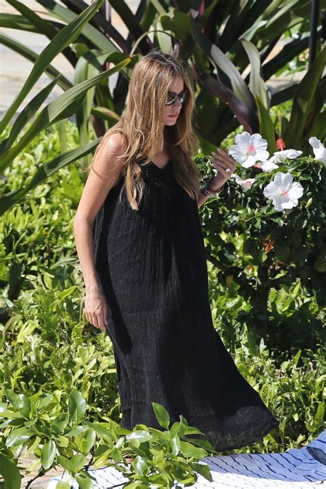 SOFIA VERGARA In Black Bikini At A Pool In Hawaii HawtCelebs