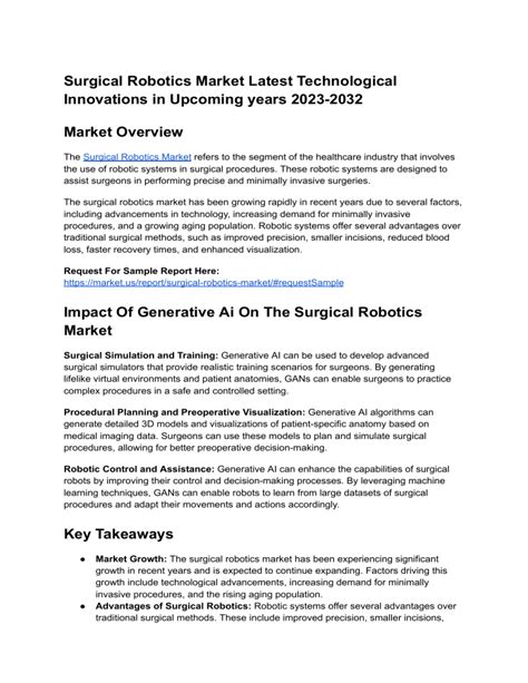 Surgical Robotics Market