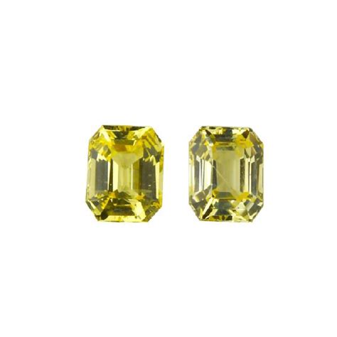 Ceylon Yellow Sapphire Pair Unheated At Best Price In Mumbai T T Gems