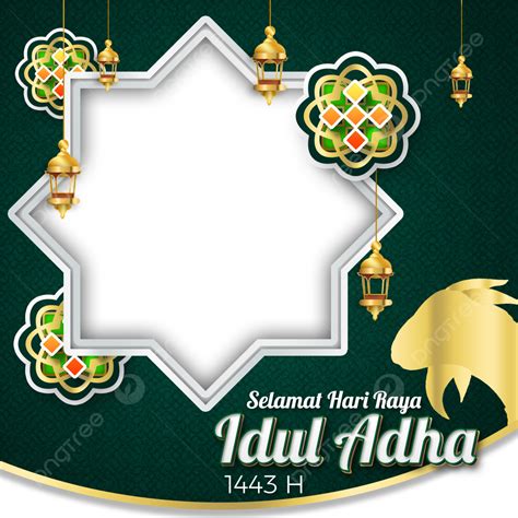 Selamat Hari Raya Idul Adha 1443 H Twibbon Template Design For Social