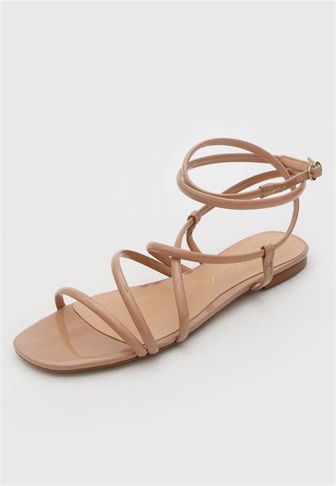 Rasteira Luiza Barcelos Tiras Nude Compre Agora Dafiti Brasil