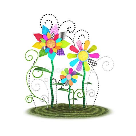 Whimsical Flower Graphics