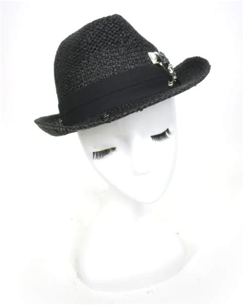 SEX POT スタッズ付き中折れストローハット 高価買取ならTokyo Alice ゴシックロリータパンクデザイナーズブランド買取販売