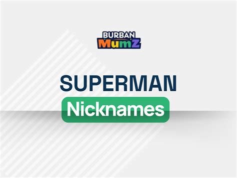 Superman Nicknames Cool And Catchy Names