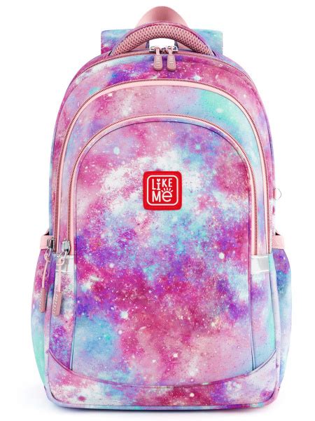 Рюкзак для школы Like.Me School Космос розовый купить на OZON по низкой ...
