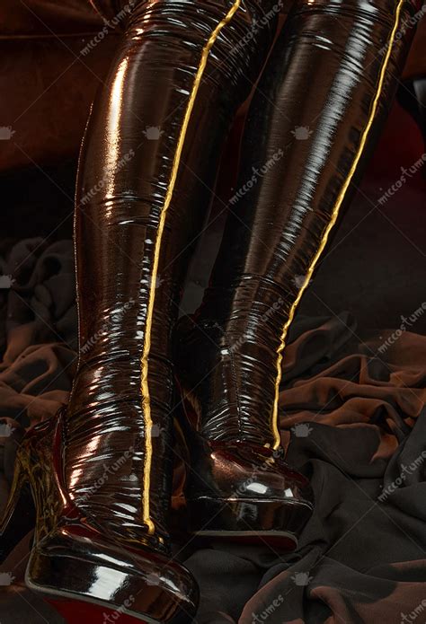 Halloween Sexy Lingerie Set Hollowed Bodysuit And Gloves With Thigh Socks And Leg Rings Top