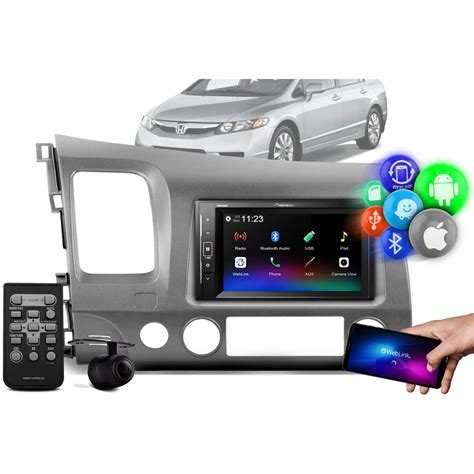 Kit Central Multimídia Pioneer Dmh a248bt Aparelho 2 Din Automotivo Som