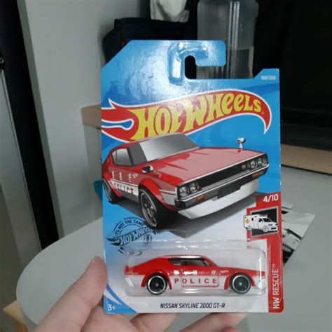 Jual Hot Wheels Nissan Skyline Gt R Merah Red Police Kenmeri Shopee Indonesia