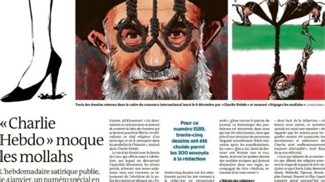 Iran Protests Cartoons Of Khamenei In French Satirical Weekly