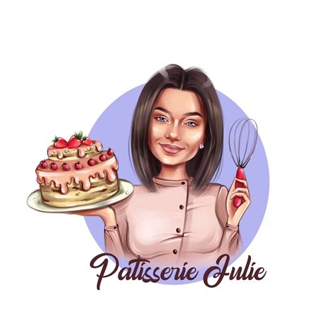 Арт для кондитера | Girl cartoon characters, Cake logo design, Cartoon chef