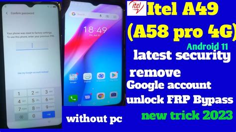 Itel A A Pro G Frp Bypass Android Without Pc Google Account