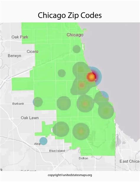 Chicago Zip Codes Map Zip Code Map Of Chicago