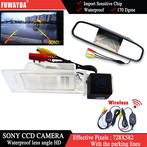 FUWAYDA cámara de visión trasera para coche Monitor de espejo