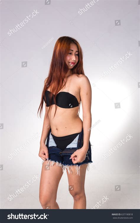 Sexy Asian Woman White Lingerie On Stock Photo Shutterstock