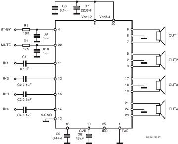 TDA 7560, Tube TDA7560; Röhre TDA 7560 ID79031, IC - Integra ...