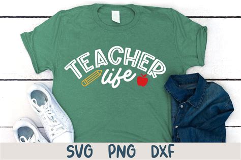 Teacher Life Svg Cut File So Fontsy