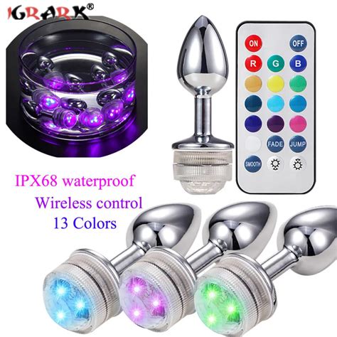 Tap N Anal De Metal Con Luz Led Para Hombres Y Mujeres Juguetes Sexuales Productos Er