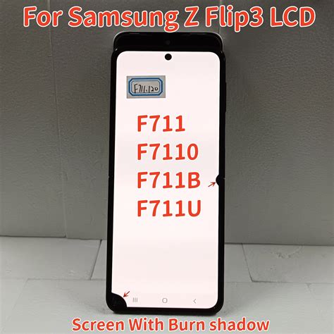 Высококачественный ЖК-дисплей Z Flip 3, с дефектом для Samsung Galaxy Z ...