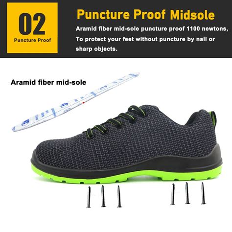 PUTEK Technology Textile Logistics Safety Shoes with Fiberglass Toe ...