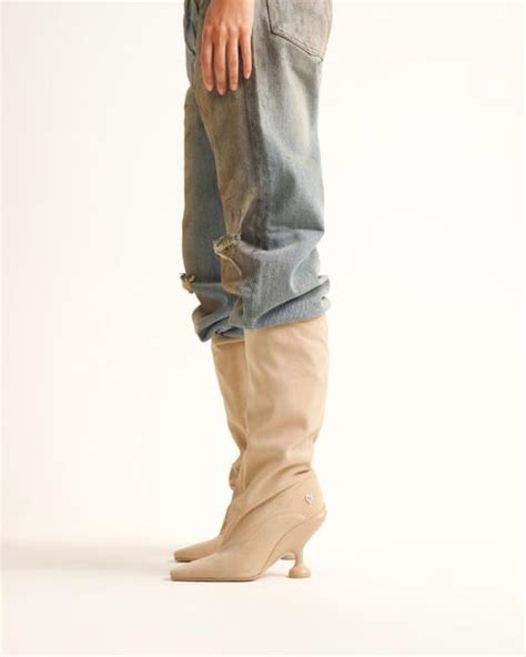 Naked Wolfe Kiki Cow Suede Sand In Natural Lyst