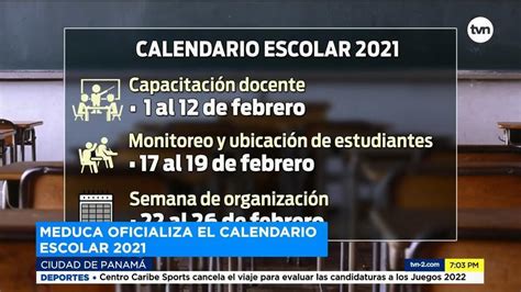 Calendario Jul 2021 Calendario Escolar 2021 Meduca Panama